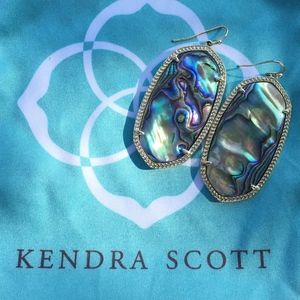 Kendra Scott Danielle Gold Abalone Shell Earrings